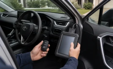 Automotive car key replacement by a mobile auto and motorcycle locksmith in Werribee
