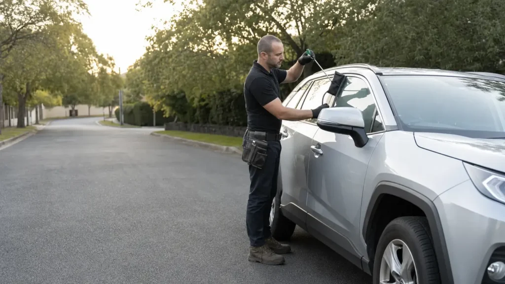 Automotive car lockout by a mobile auto and motorcycle locksmith in Werribee