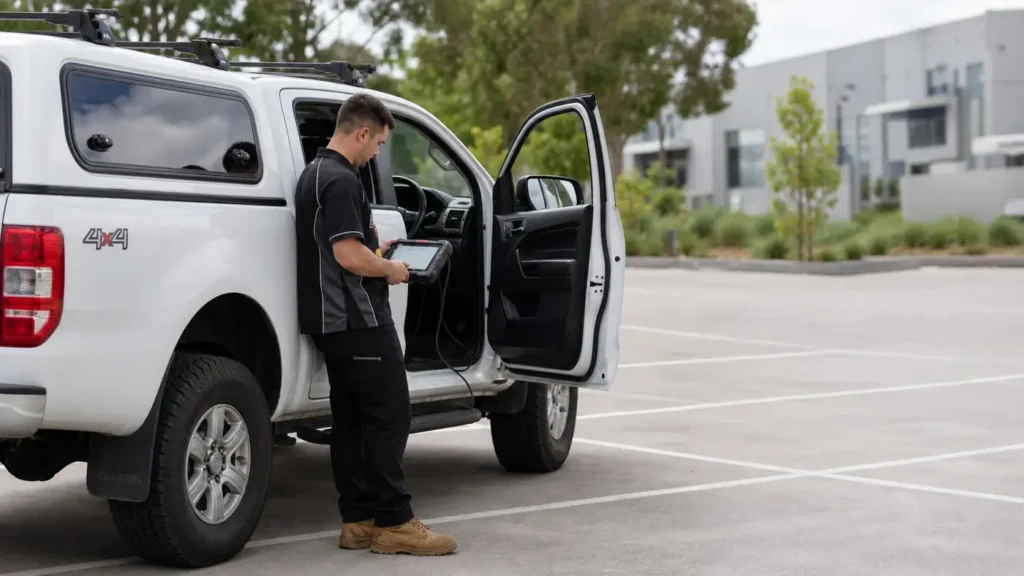 Automotive ignition diagnostics by a mobile auto and motorcycle locksmith in Werribee