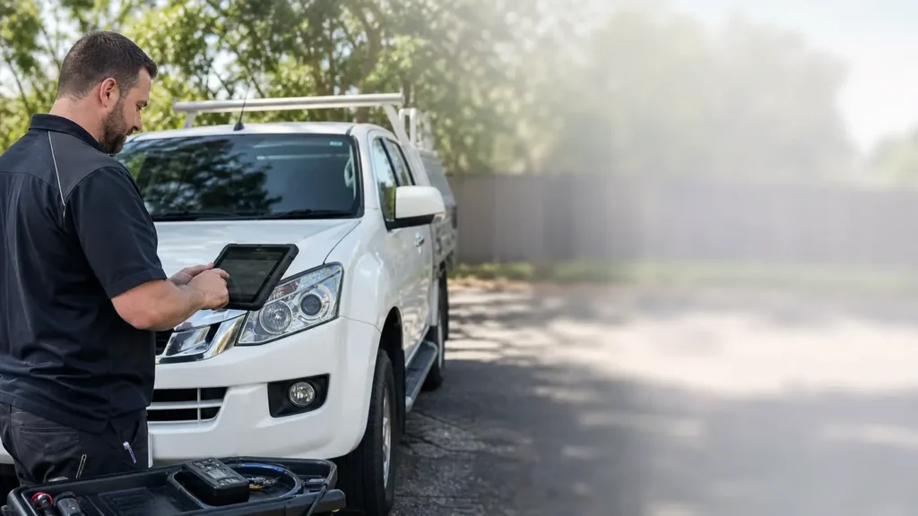 Automotive ute diagnostics by a mobile auto and motorcycle locksmith in Werribee