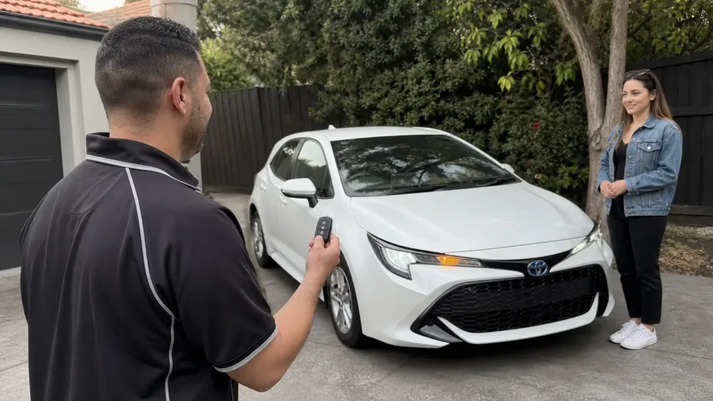 Central locking remote test by a mobile auto and motorcycle locksmith in Werribee