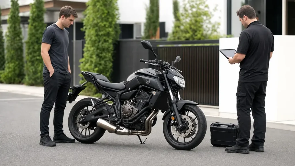 Lost motorcycle key yamaha mt07 by a mobile auto and motorcycle locksmith in Werribee