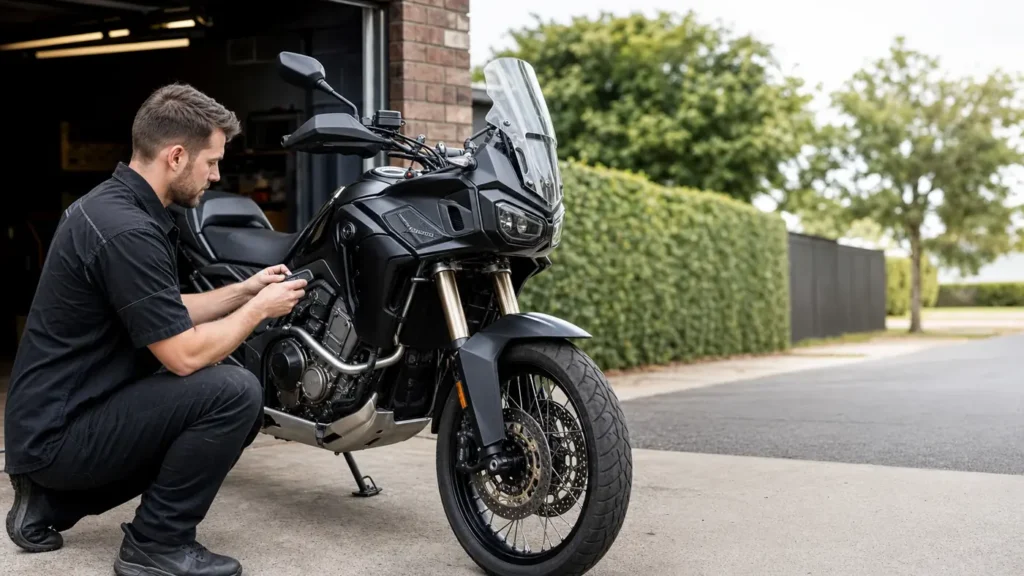 Motorcycle adventure key programming by a mobile auto and motorcycle locksmith in Werribee