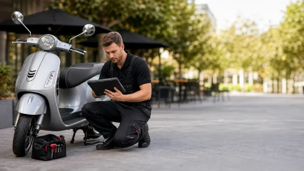 Motorcycle cruiser key service by a mobile auto and motorcycle locksmith in Werribee