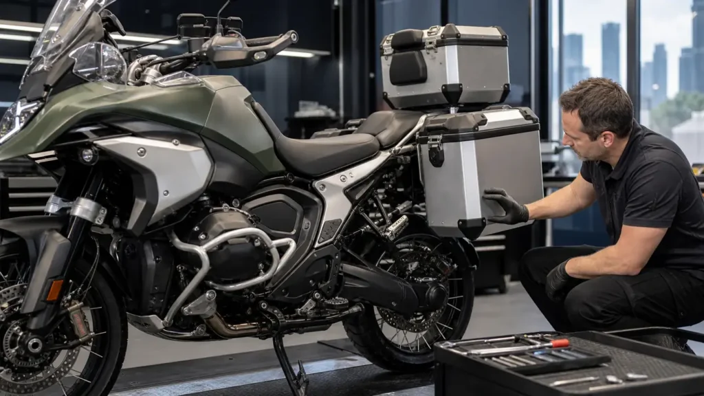Motorcycle lock system services by a mobile auto and motorcycle locksmith in Werribee