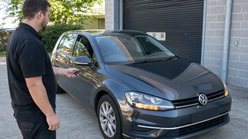Programmed car key function test by a mobile auto and motorcycle locksmith in Werribee